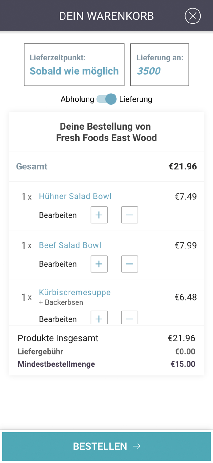 Bringen.at - Essen bestellen