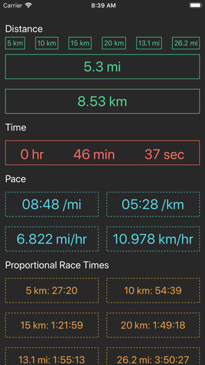 Quick Pace Calc