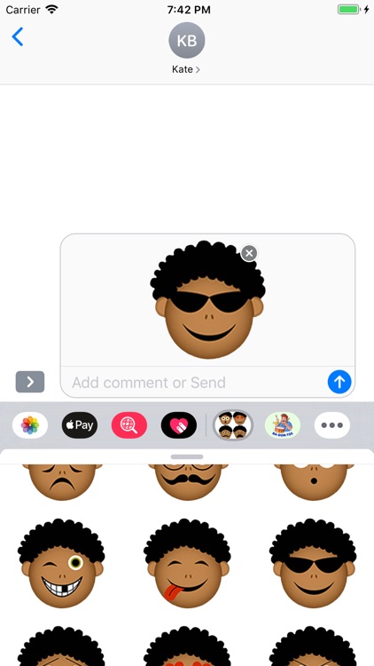 Afro Black Emoji Stickers screenshot-3