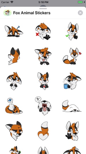 Fox Animal Stickers & Emojis(圖2)-速報App