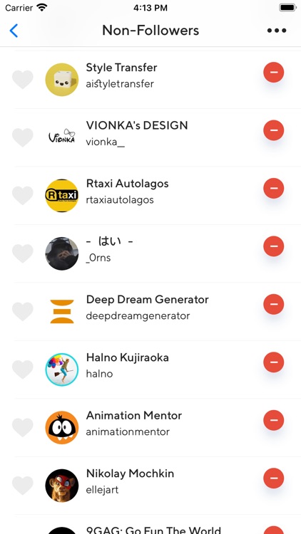 Follower track for Instagram