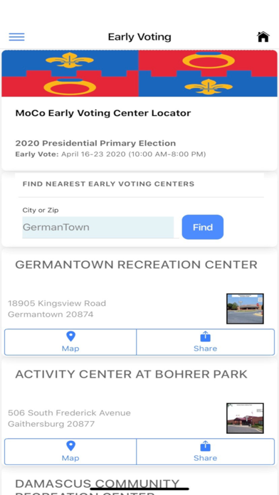 MoCo Voters App screenshot 2