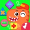 Kids learn math addition, subtraction, multiplication and devision through four fun games