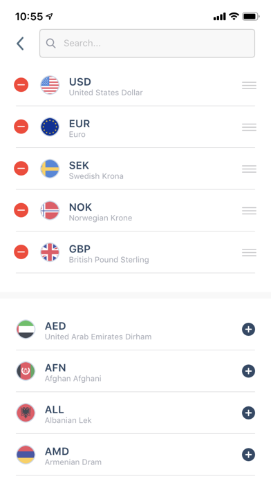 Valutaomregner.dk screenshot 3