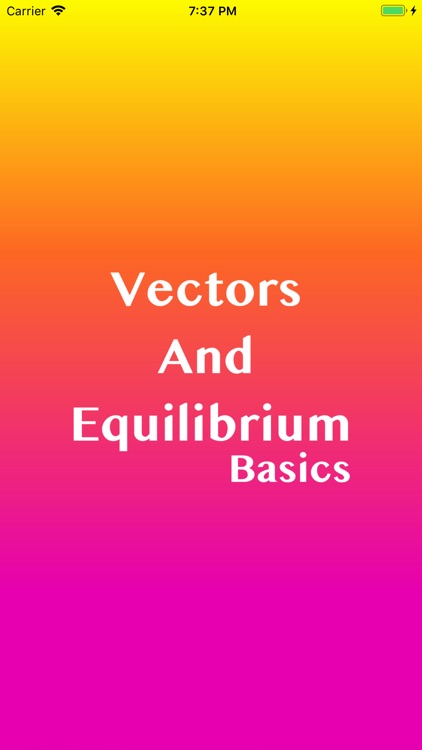 Vectors And Equilibrium Basics