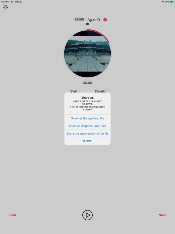 iPad Image of MusicToRingtone