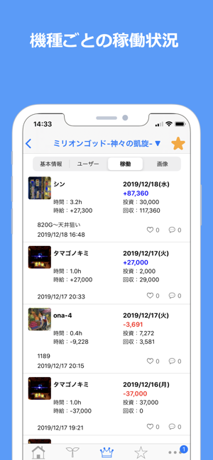 Myパチ収支表 パチンコ・パチスロ収支管理(圖6)-速報App