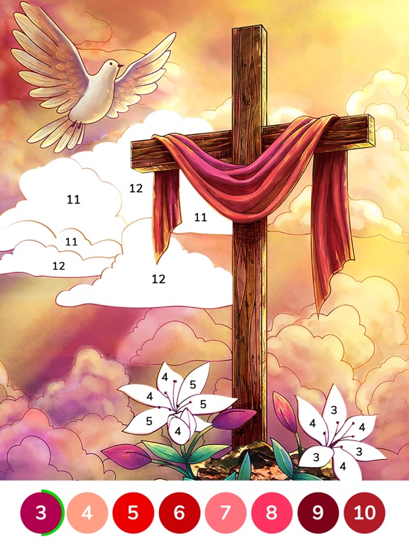 Bible Coloring Paint by Number screenshot 3