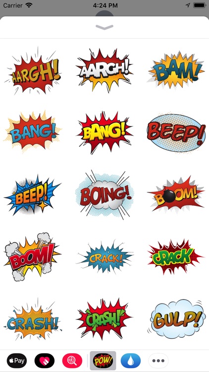 Comic Exclamation Sticker Pack