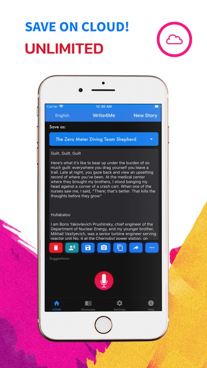 Write4Me - Voice to Text,Story screenshot-0