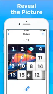 slide puzzle - number game iphone screenshot 2