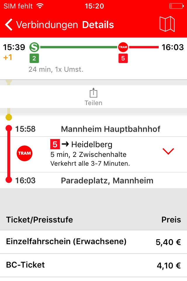 VRN Ticket screenshot 3