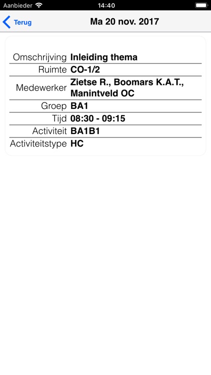 ErasmusMC Onderwijsrooster screenshot-4