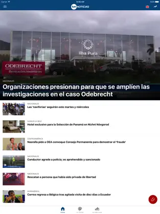 Screenshot 1 TVN Noticias Panamá iphone