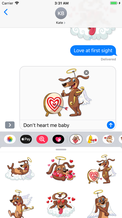 How to cancel & delete Cupid Dog Love Stickers from iphone & ipad 2