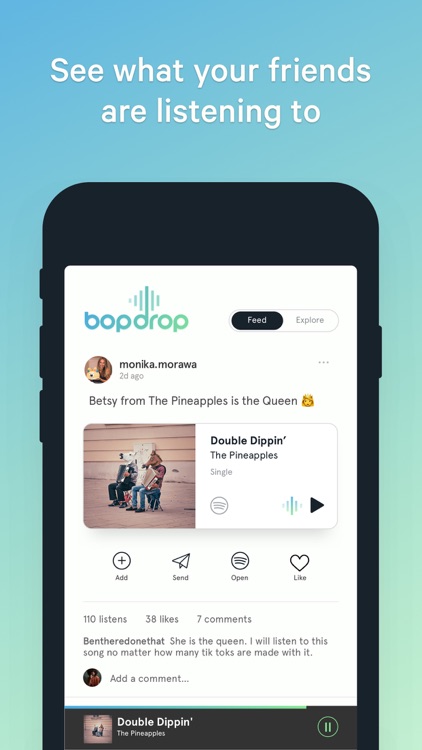 bopdrop - music discovery
