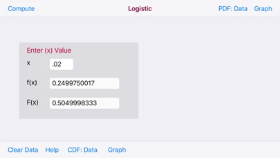 How to cancel & delete Logistic Distribution Function from iphone & ipad 3