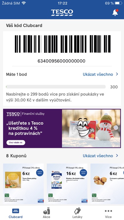 Clubcard Tesco Česko
