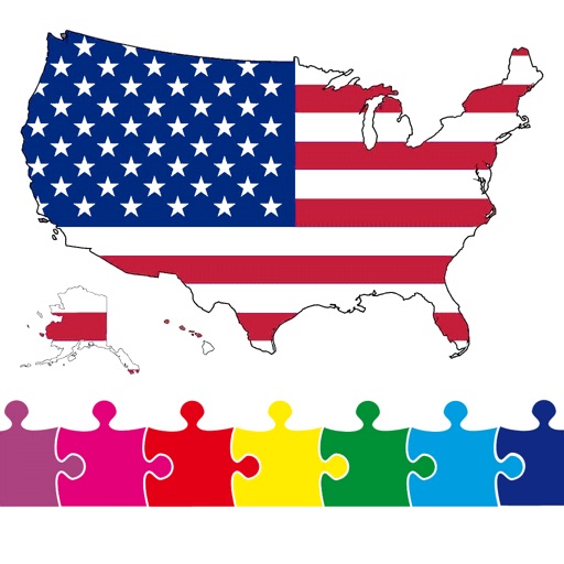 USA Map Puzzle Game icon