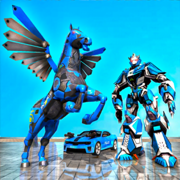 US Police Horse Robot Car