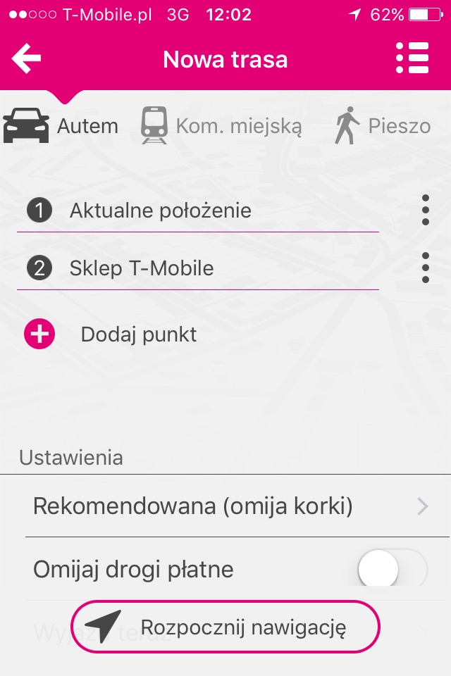 Nawigacja T-Mobile screenshot 4