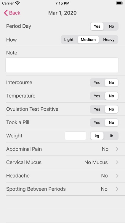 Menstrual Period Tracker screenshot-1