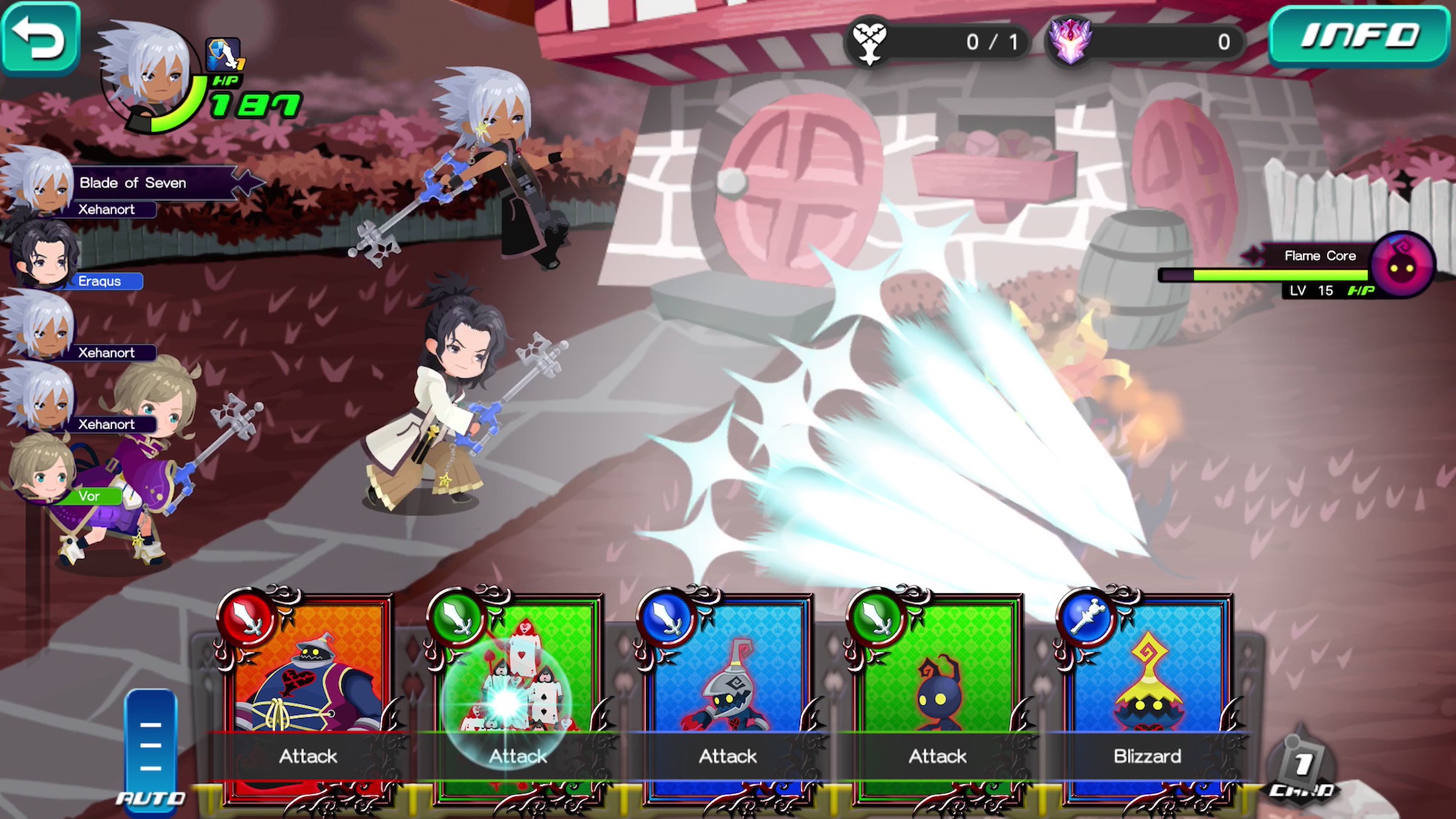Screenshot do app KINGDOM HEARTS Uχ Dark Road