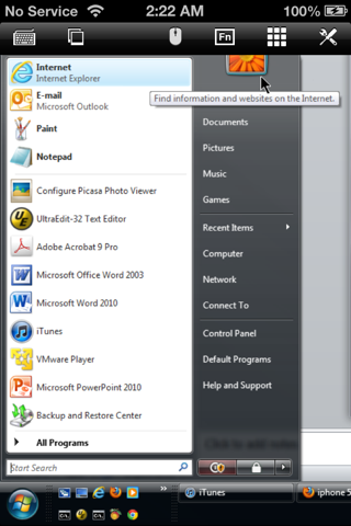 Скриншот из Connect Desktop