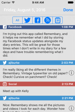 Remembary Connected Diary screenshot 2