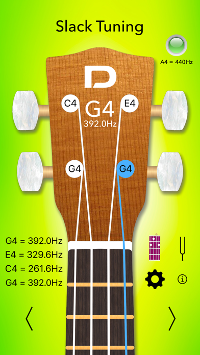 Ukulele Tuner Pro - Instant tuning with precision and ease! With chord library and tuning fork! Screenshot 1