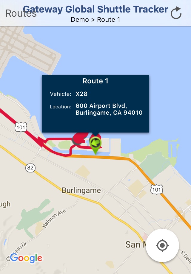 Gateway Global Shuttle Tracker screenshot 2
