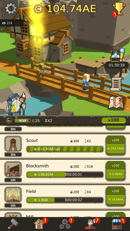 Idle Medieval Tycoon - Clicker