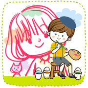 涂鸦填色画画板-涂色素描画画游戏