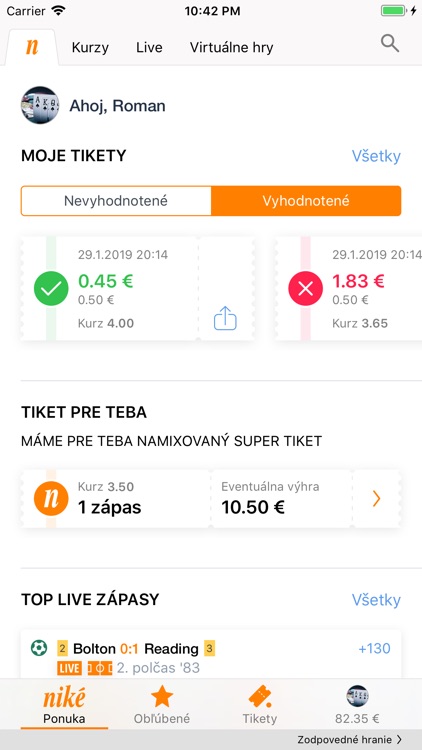 Niké tipovanie