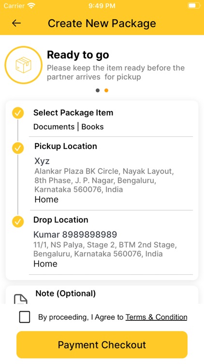 GONEXT - On Demand Delivery