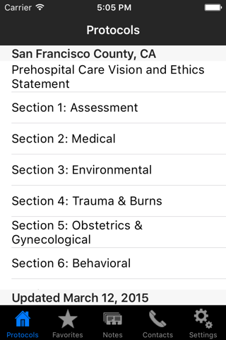 San Francisco EMS Protocols screenshot 2