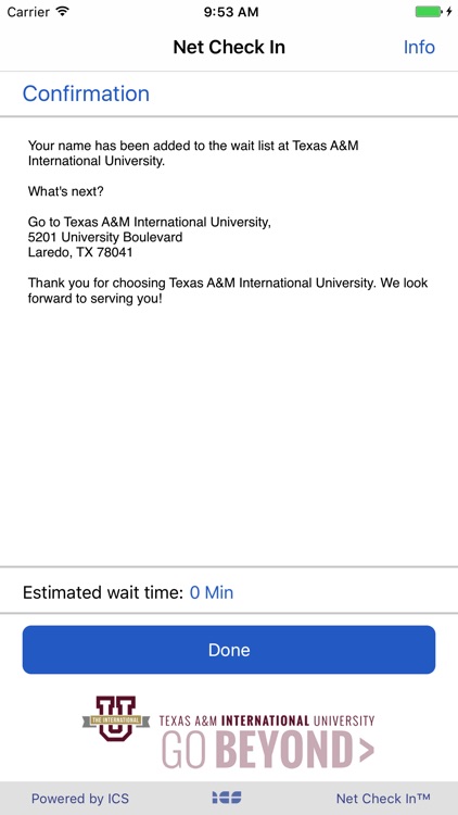 TAMIU - Net Check In