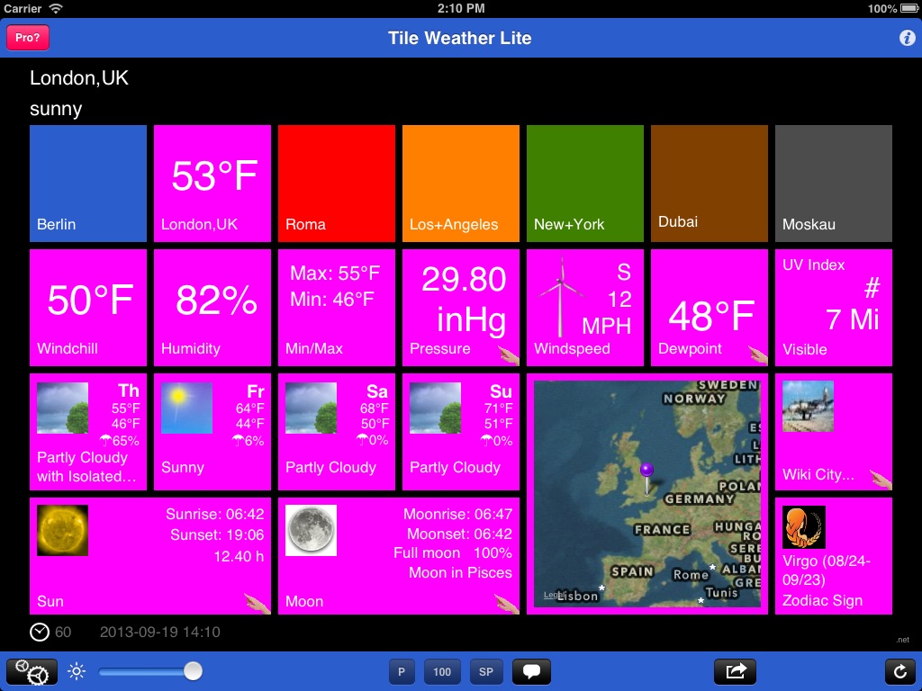 Tile Weather Lite screenshot 2