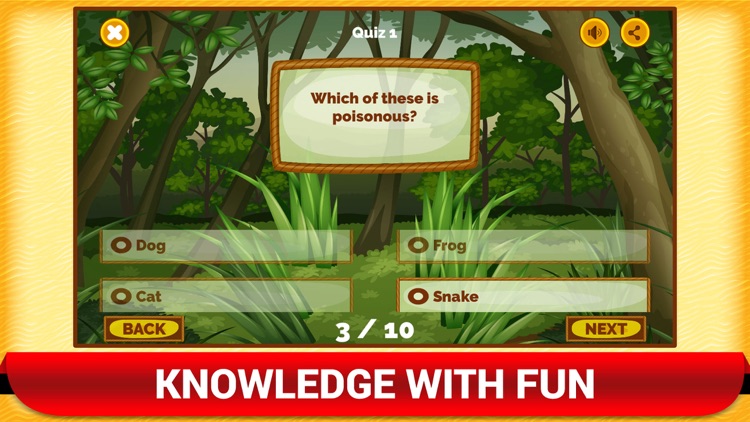 Learn Animal Quiz Games App