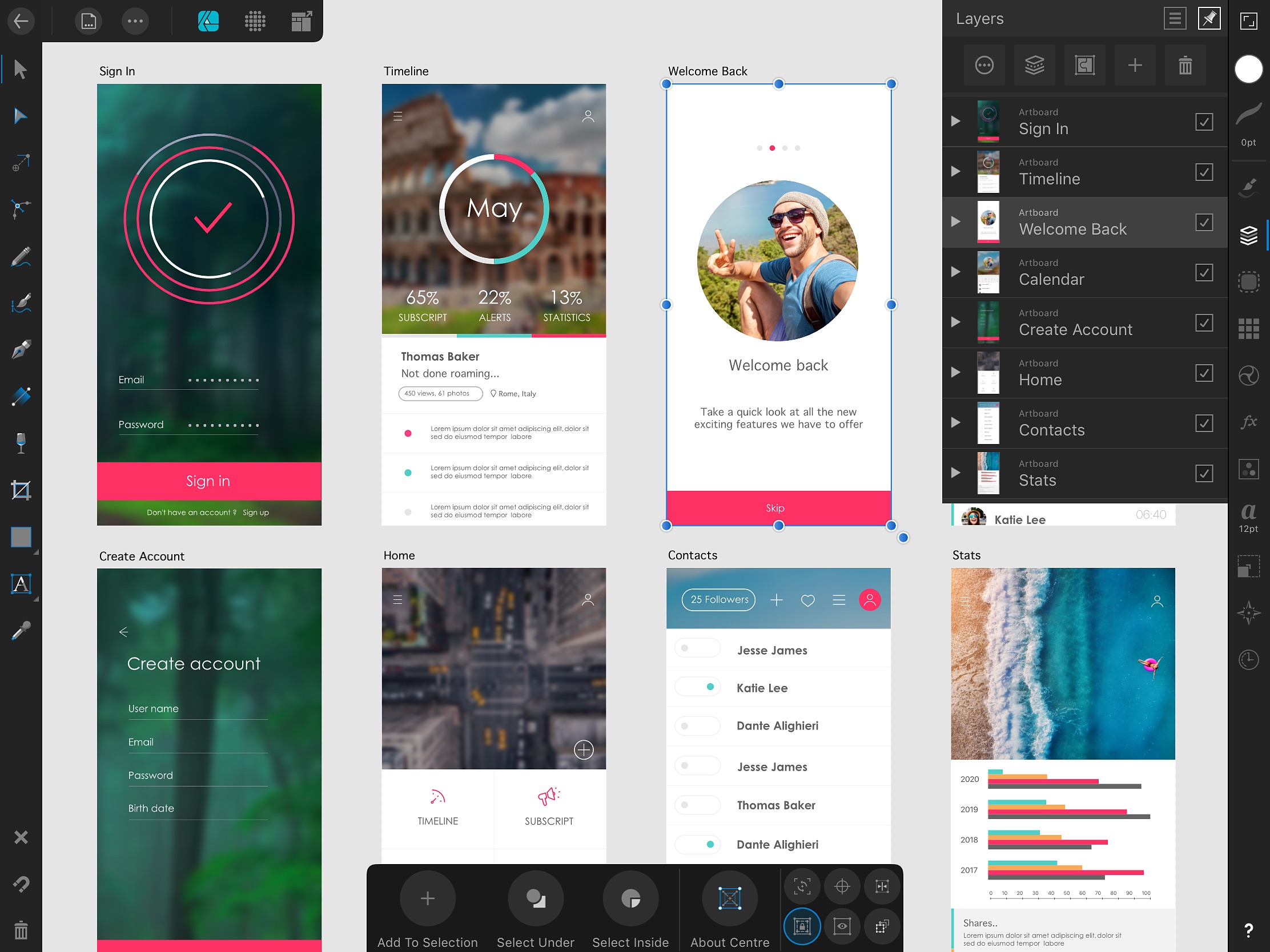 Screenshot do app Affinity Designer