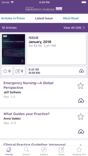 Journal of Emergency Nursing(圖2)-速報App