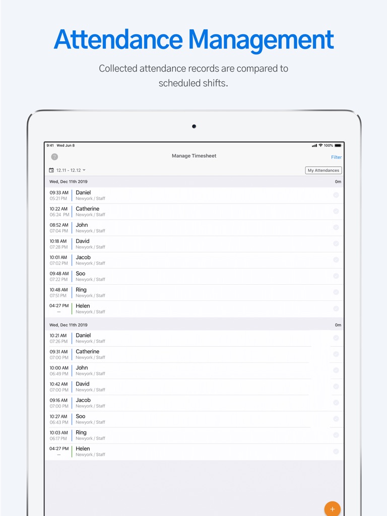 【图】Shiftee – Schedule & Timeclock(截图3) 【图】Shiftee – Schedule & Timeclock(截图3)