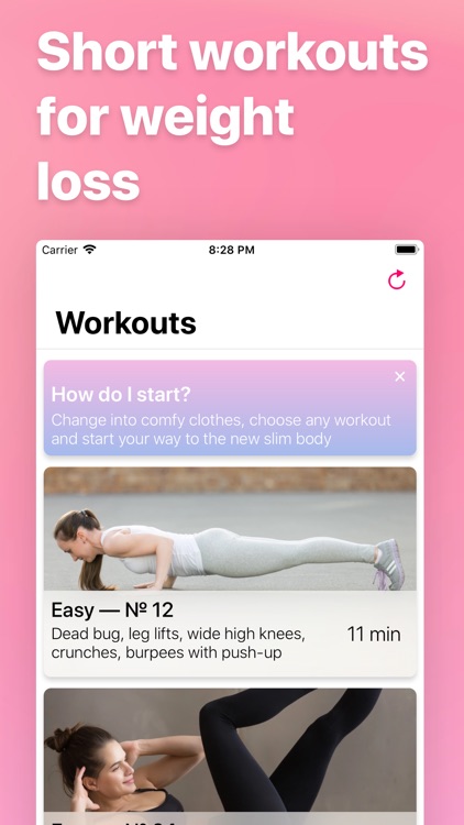 Flat tummy home workout - Slim