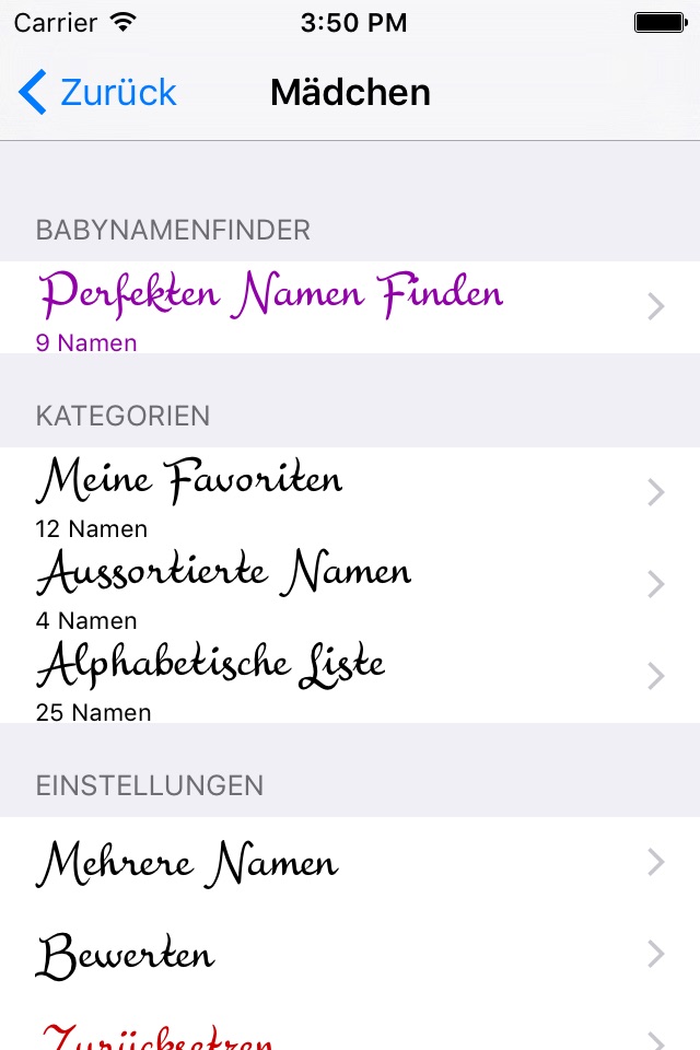 Babynamen-Finder Lite screenshot 4