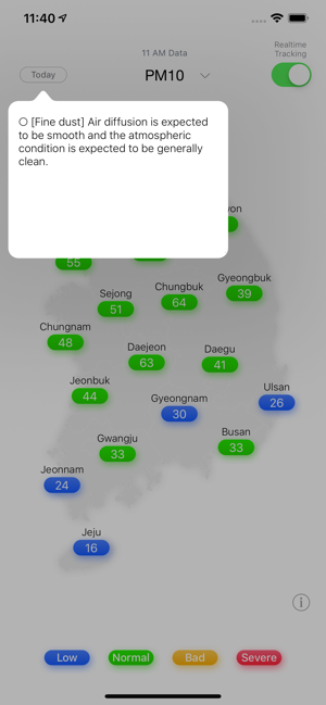 PM10 Tracker (미세먼지알림이)(圖5)-速報App