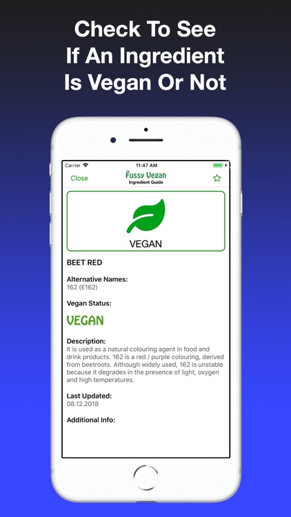Fussy Vegan Ingredient Guide