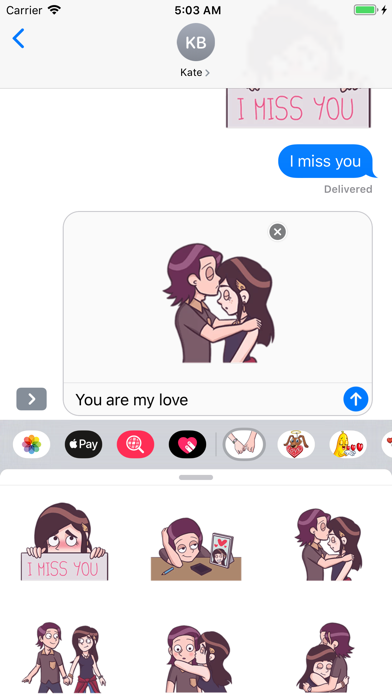 Young Couple Life Stickers screenshot 2