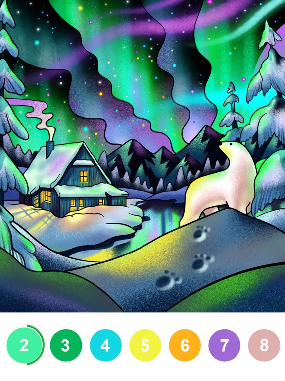 Pаскраска по цифрам игры для iPad
