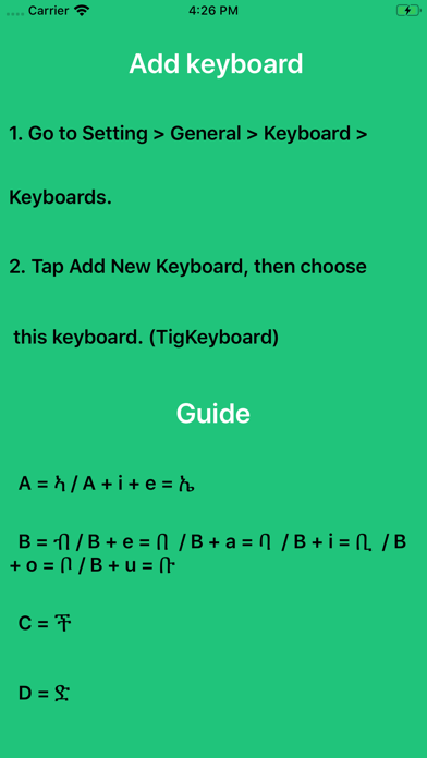 Tigrigna Keyboard screenshot 3