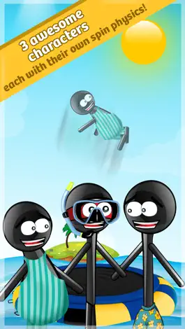 Game screenshot Stickman Water Trampoline apk